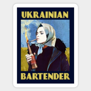 Ukrainian Bartender Sticker